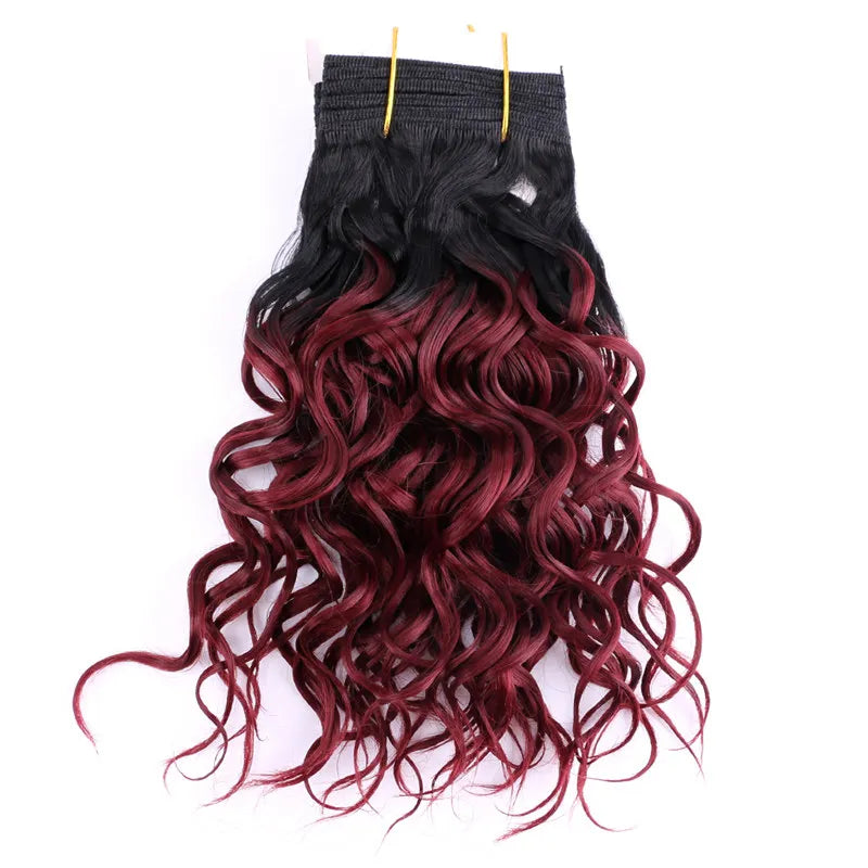 8"-20" P4/30 color double Weft wavy Hair 100g/pcs Bohemian hair bundles synthetic hair Extensions for women