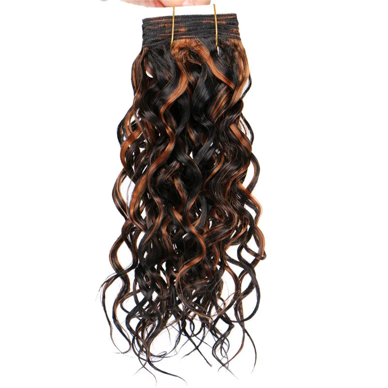 8"-20" P4/30 color double Weft wavy Hair 100g/pcs Bohemian hair bundles synthetic hair Extensions for women