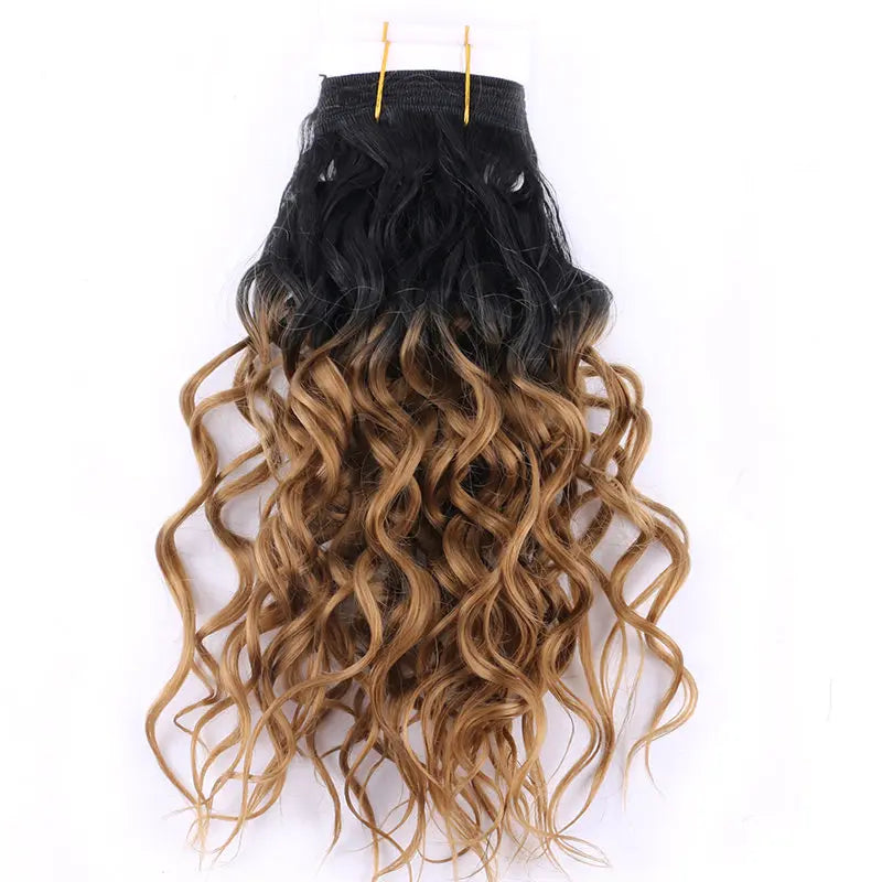 8"-20" P4/30 color double Weft wavy Hair 100g/pcs Bohemian hair bundles synthetic hair Extensions for women