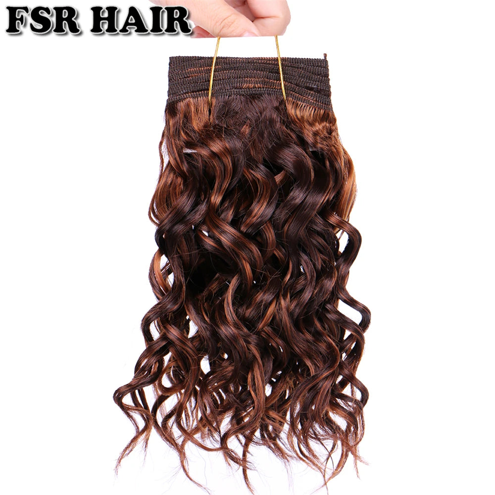 8"-20" P4/30 color double Weft wavy Hair 100g/pcs Bohemian hair bundles synthetic hair Extensions for women