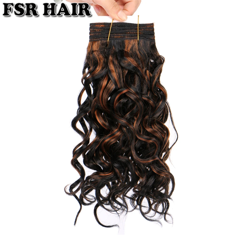 8"-20" P4/30 color double Weft wavy Hair 100g/pcs Bohemian hair bundles synthetic hair Extensions for women