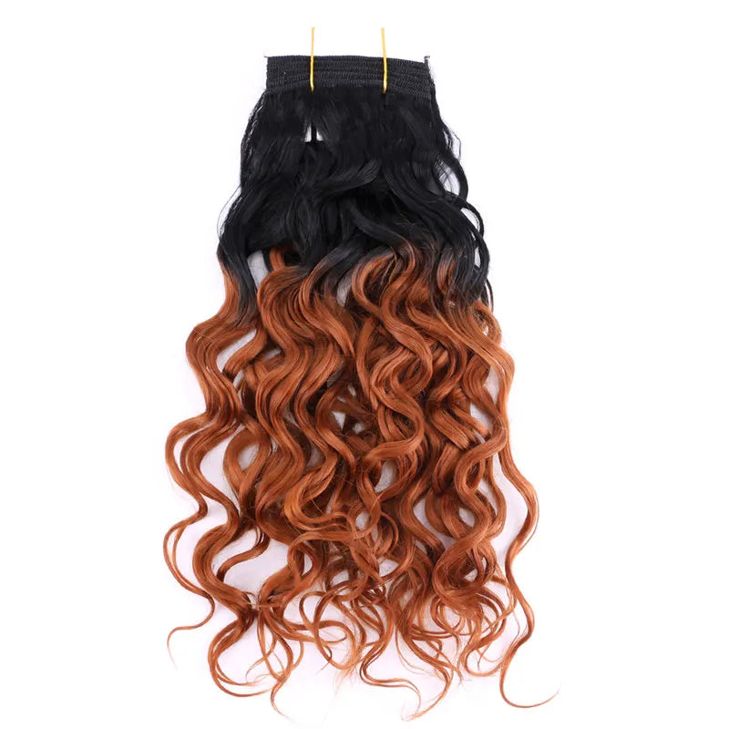 8"-20" P4/30 color double Weft wavy Hair 100g/pcs Bohemian hair bundles synthetic hair Extensions for women