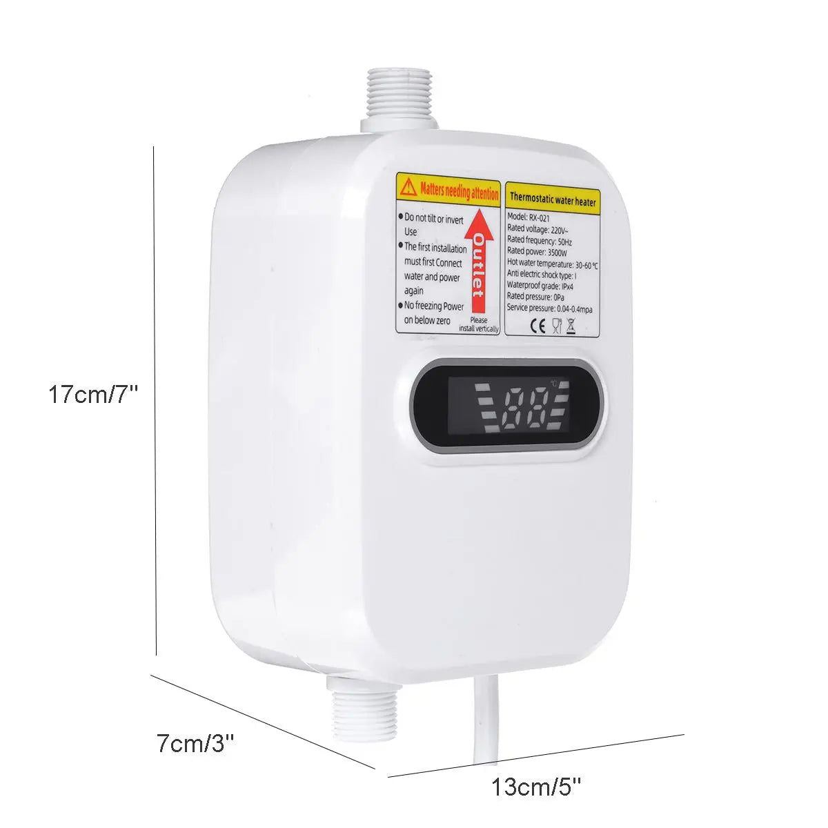 3500W home appliance Faucet Shower Instant Water-Heater Electric Tap Heating Instant Hot Water for Kitchen and Bathroom
