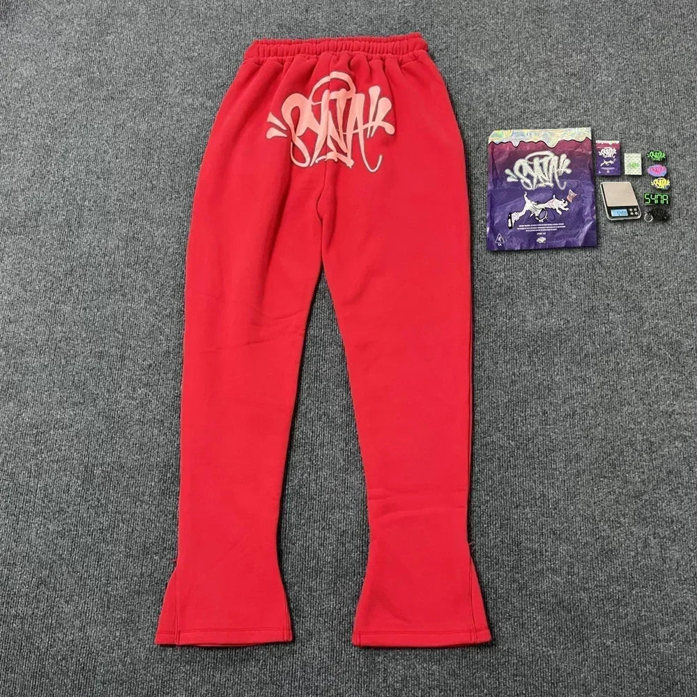 Sy UK Fashion Street Tracksuit y2k Harajuku Men's / Women's Casual Loose Hoodies Pants Hip Hop Sportswear Tops Sports Trousers