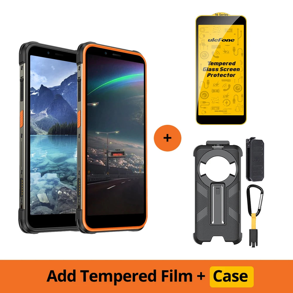 【2024 New】Ulefone Power Armor 16S ,NFC 16GB RAM 128GB ROM,50MP Camera, 9600mAh ,122dB Loudest Speaker, Global Version ,Android