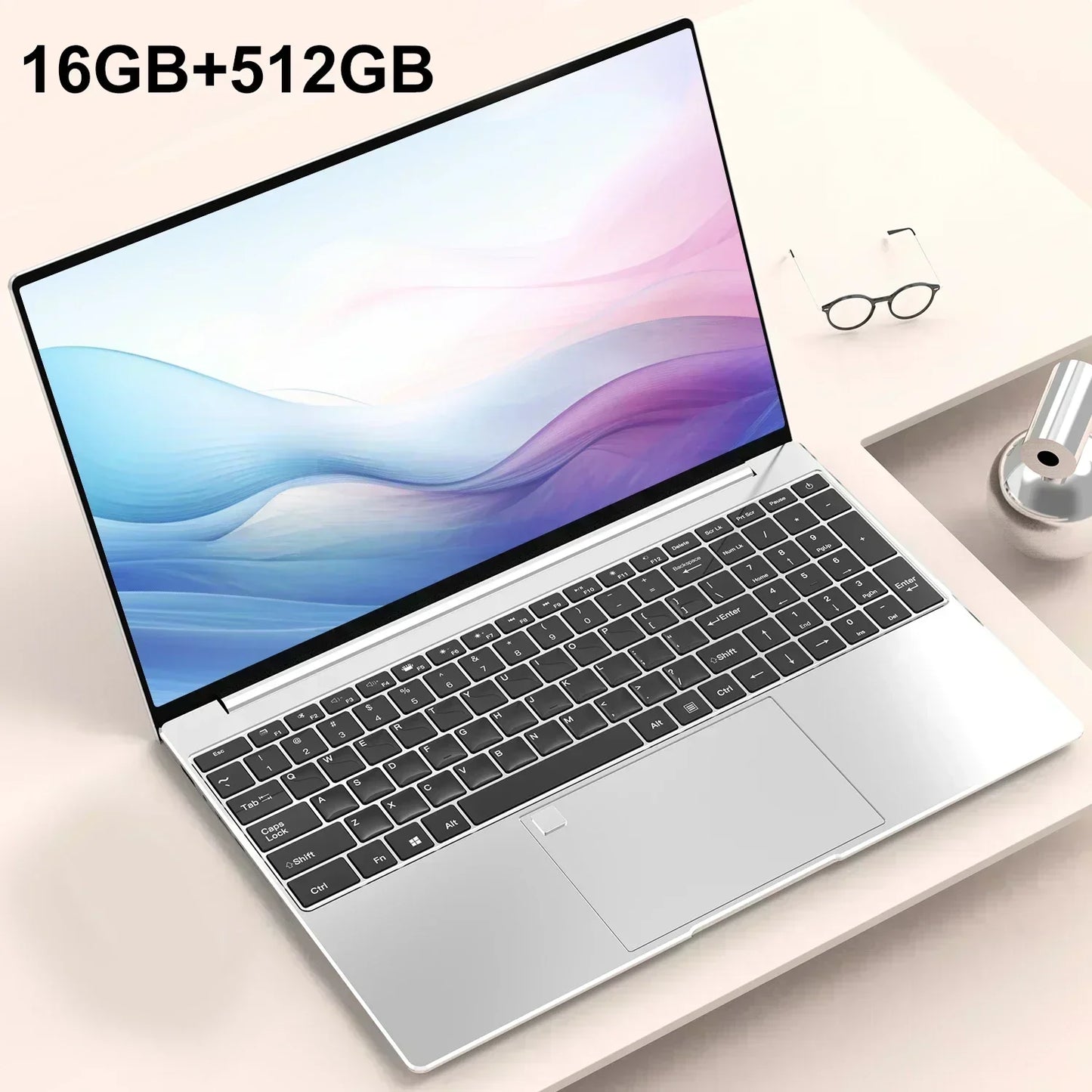 15.6" Portable Laptop Windows 11 32GB Ram DDR4 2TB SSD Notebook Pc Gamer Intel N5095 Office Computer with Backlit Fingerprint