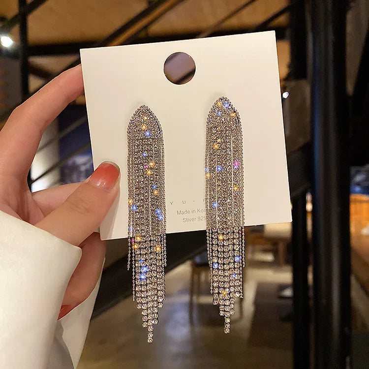 New Fashion Trend Unique Design Elegant Delicate Zircon Butterfly Tassel Earrings For Women Jewelry Wedding Party Premium Gifts