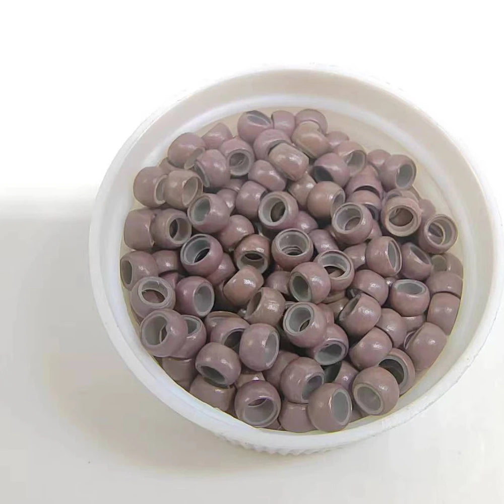 500Units Nano Micro Ring With Silicone Hair Nano Rings 4.0mm Nano Micro Beads Micro Hair Ring Mini Human Hair For Nano Rings