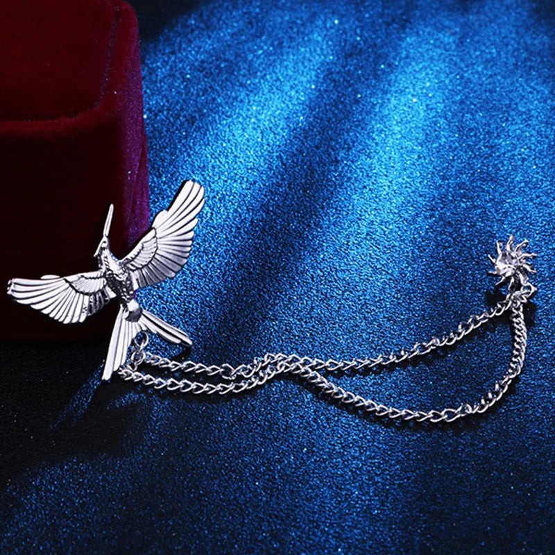 Multiple Styles Rhinestone Brooch Pin Tassel Lapel Pins Suit Shirt Collar Badge Corsage Brooches for Men's Jewelry Accessories