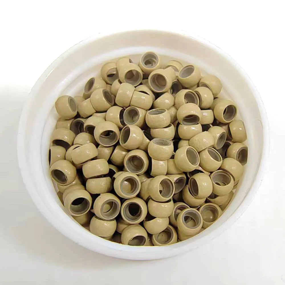 500Units Nano Micro Ring With Silicone Hair Nano Rings 4.0mm Nano Micro Beads Micro Hair Ring Mini Human Hair For Nano Rings