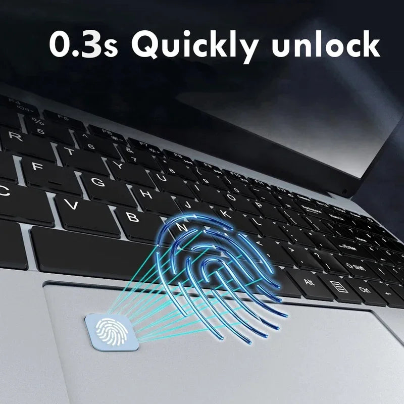15.6" Fingerprint Unlock Intel Core i7 8500Y Laptop Computer 16GB DDR 1TB SSD Windows 11 Pro Laptops Office Computer PC Noteboo