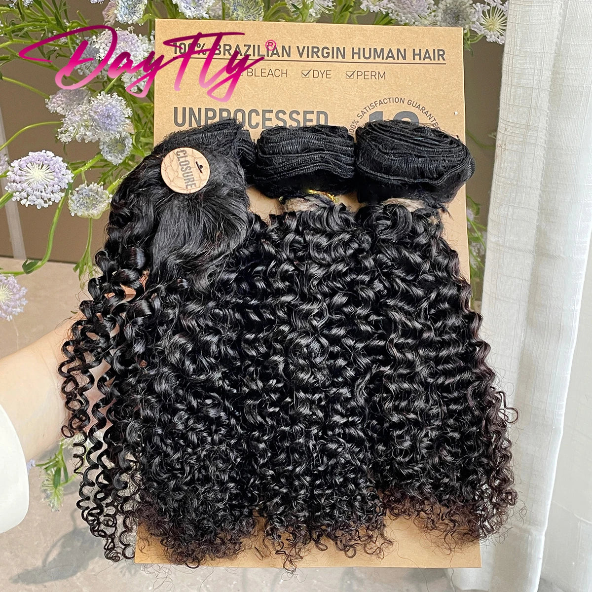 Short Ombre Human Hair Bundles with Closure Brazilian Jerry Curly Bundles with Closure 8 10 12inch Short Natural Human Hair