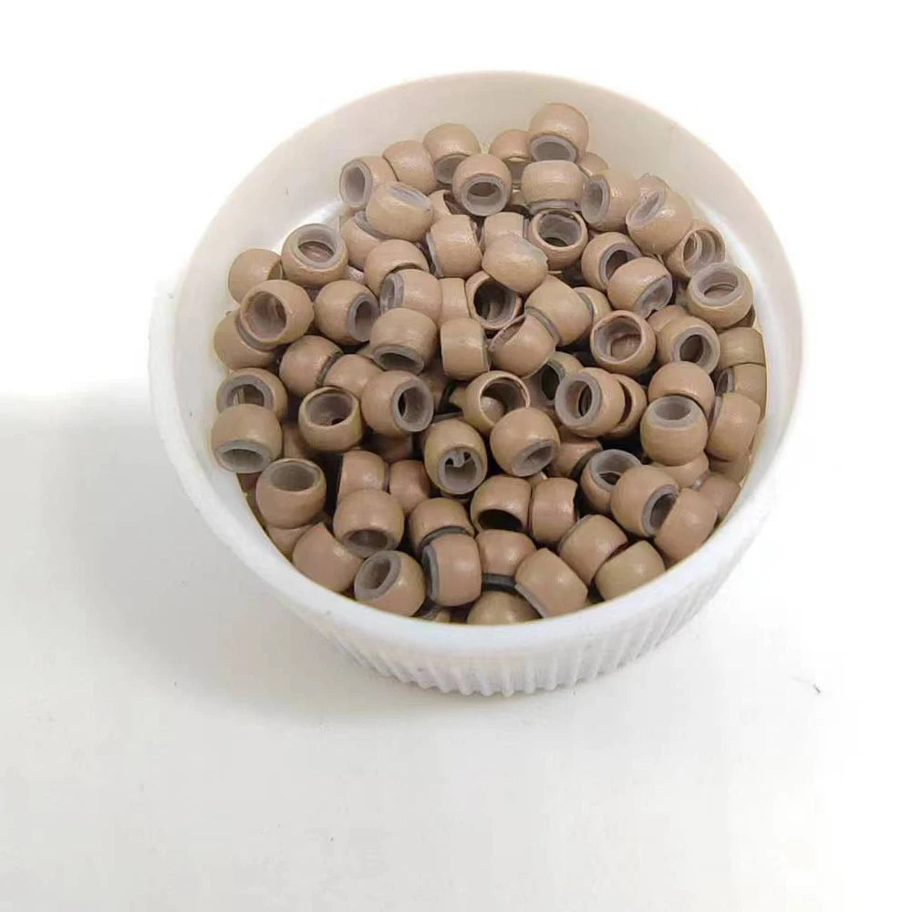 500Units Nano Micro Ring With Silicone Hair Nano Rings 4.0mm Nano Micro Beads Micro Hair Ring Mini Human Hair For Nano Rings