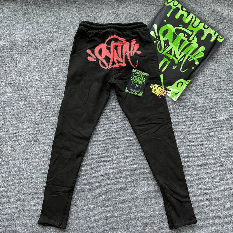 Sy UK Fashion Street Tracksuit y2k Harajuku Men's / Women's Casual Loose Hoodies Pants Hip Hop Sportswear Tops Sports Trousers
