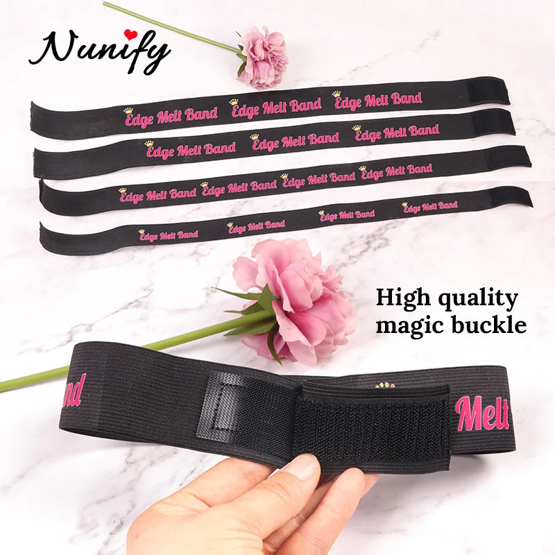 Nunify Elastic Band For Wigs 2.5Cm-4Cm Wig Band For Edges Hair Accessories Melt Band Wig Headband For Edges With Universal Logo