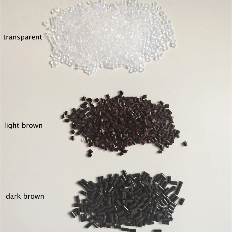 ITALY GLUE BEADS 100g Keratin Glue Granules Beads Grains Hair Extensions Light Brown Dark Brown Black hair glue beads