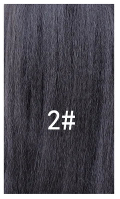 Lydia Tail Warping Synthetic 16" Kinky Straight Hairpiece With Two Plastic Comb Drawstring Ponytail Hair Extension 1B# Black