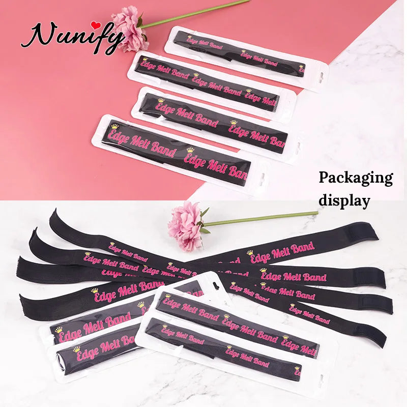 Nunify Elastic Band For Wigs 2.5Cm-4Cm Wig Band For Edges Hair Accessories Melt Band Wig Headband For Edges With Universal Logo