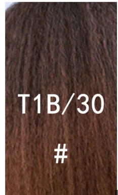 Lydia Tail Warping Synthetic 16" Kinky Straight Hairpiece With Two Plastic Comb Drawstring Ponytail Hair Extension 1B# Black