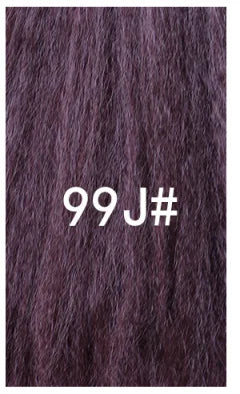 Lydia Tail Warping Synthetic 16" Kinky Straight Hairpiece With Two Plastic Comb Drawstring Ponytail Hair Extension 1B# Black