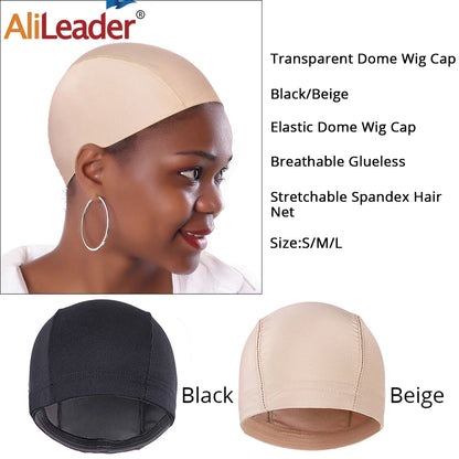 Professional Wig Making Caps Wig Clip Elastic Band For Wigs Nylon Mesh Beige Black Mesh For Wig Dome Hair Net For DIY Wigs