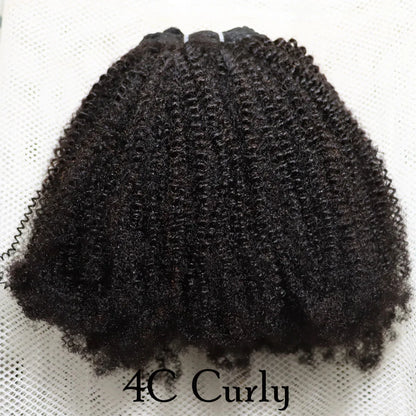 Human Hair Weft Different 4C Afro Kinky Jerry Curly Kinky Straight Yaki Jerry Curly Virgin Brazilian Human Hair Bundles Weaving