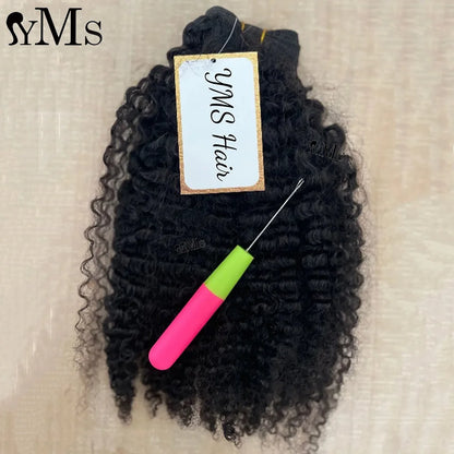 Burmese Kinky Curly Human Hair Bundles Deals YMS Vietnamese Virgin Human Hair Weft Weave Raw Hair Bundle For Women Wholesale