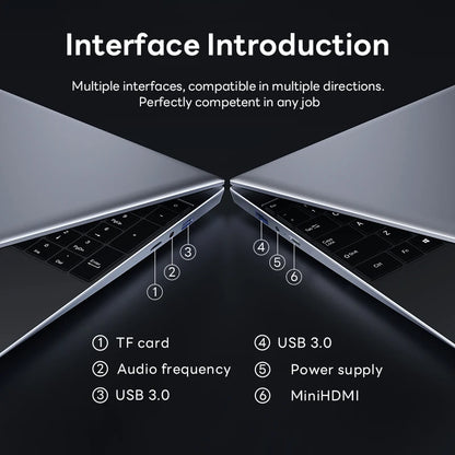 14.1" Windows 11 i9 Laptop Intel Core i9 8950HK Laptops 16GB DDR4 1TB 2TB SSD Notebook PC Gamer Computer Office Study Notebook
