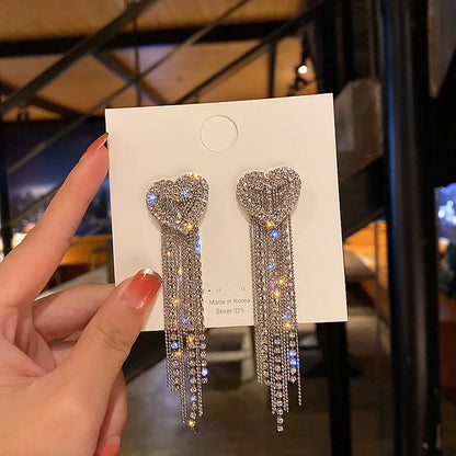 New Fashion Trend Unique Design Elegant Delicate Zircon Butterfly Tassel Earrings For Women Jewelry Wedding Party Premium Gifts