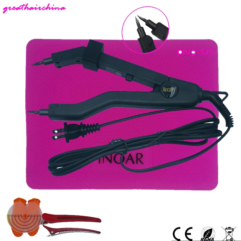 The Latest Version Sharp Tip Joint  JR-609 Professional Heat Iron Hair Connectors Keratin Hair Extensions Tools EU/AU/US/UK Plug
