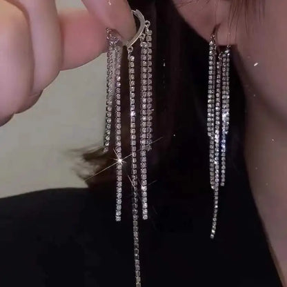 New Fashion Trend Unique Design Elegant Delicate Zircon Butterfly Tassel Earrings For Women Jewelry Wedding Party Premium Gifts