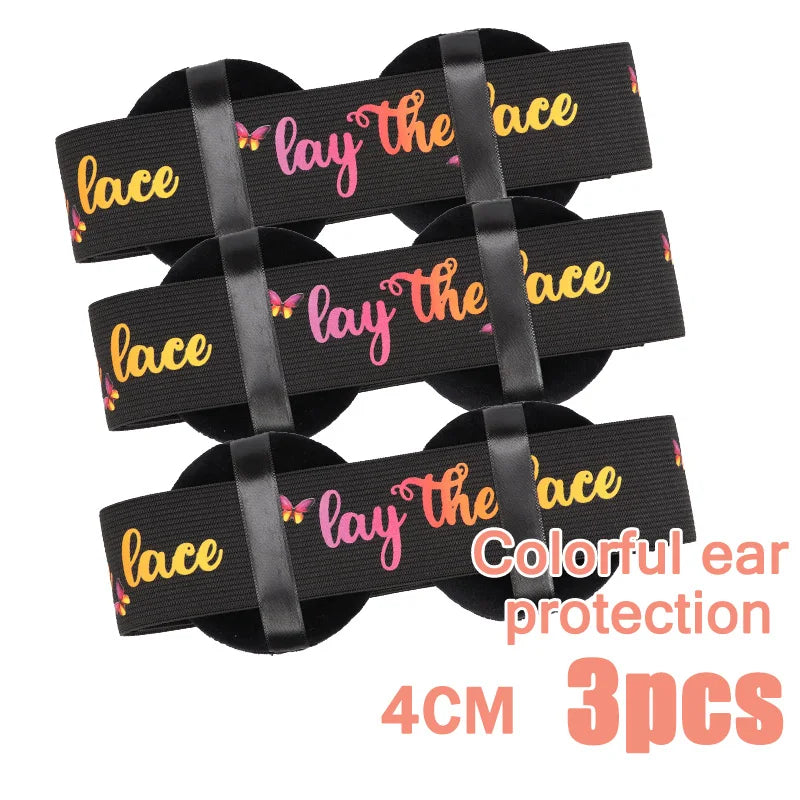 Elastic Bands For Wig With Ear Cover 3/5Pcs Melting Edge Band For Wigs Babys Hair Edges Control Band For Keeping Wigs In Place