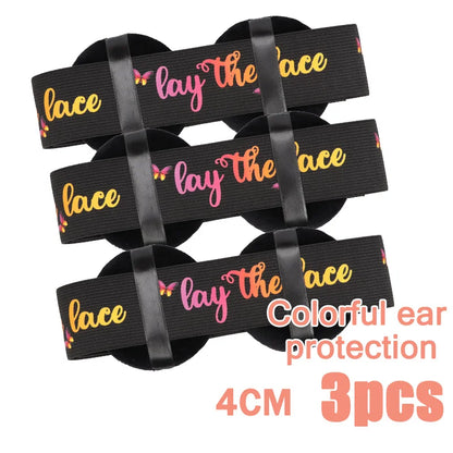 Elastic Bands For Wig With Ear Cover 3/5Pcs Melting Edge Band For Wigs Babys Hair Edges Control Band For Keeping Wigs In Place
