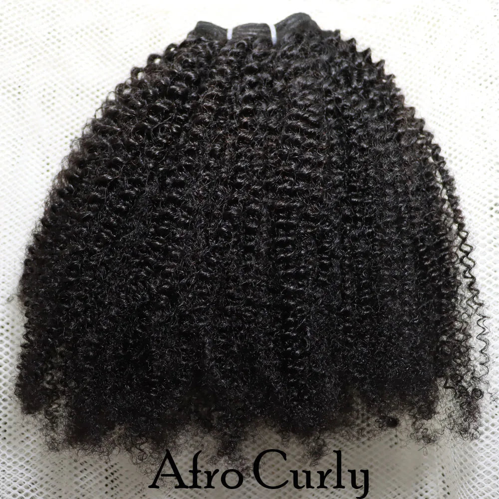 Human Hair Weft Different 4C Afro Kinky Jerry Curly Kinky Straight Yaki Jerry Curly Virgin Brazilian Human Hair Bundles Weaving