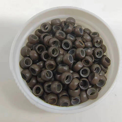 500Units Nano Micro Ring With Silicone Hair Nano Rings 4.0mm Nano Micro Beads Micro Hair Ring Mini Human Hair For Nano Rings