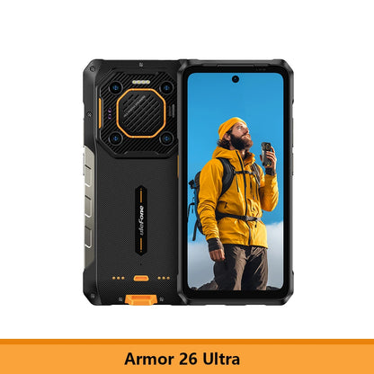 【World Premiere】Ulefone Armor 26 Ultra 5G Rugged Waterproof Smartphone 120W 15600mAh 200MP+64MP Smartphone Up to 24GB+512GB NFC