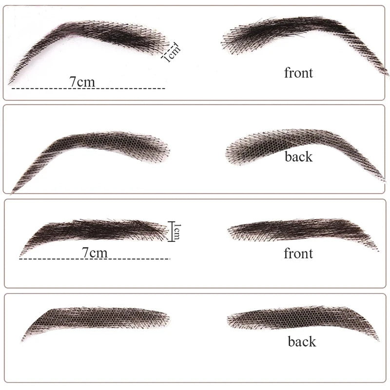 PAGEUP Women/Man's Eyebrows Hair Eyebrows Six Style Jolie Style Artificial Weaving Lace Workers' Hair Braided Eyebrow Wigs