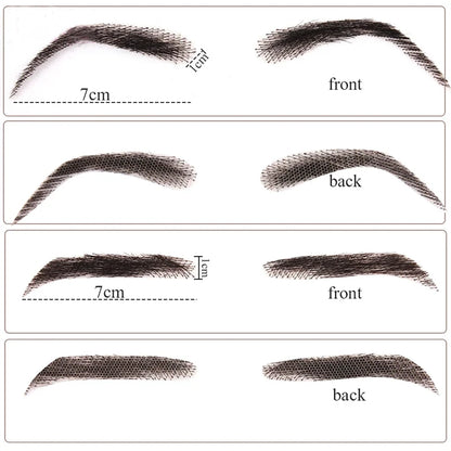 PAGEUP Women/Man's Eyebrows Hair Eyebrows Six Style Jolie Style Artificial Weaving Lace Workers' Hair Braided Eyebrow Wigs
