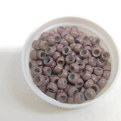 500Units Nano Micro Ring With Silicone Hair Nano Rings 4.0mm Nano Micro Beads Micro Hair Ring Mini Human Hair For Nano Rings