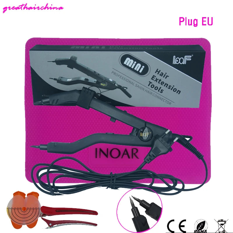 The Latest Version Sharp Tip Joint  JR-609 Professional Heat Iron Hair Connectors Keratin Hair Extensions Tools EU/AU/US/UK Plug