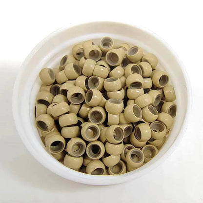 500Units Nano Micro Ring With Silicone Hair Nano Rings 4.0mm Nano Micro Beads Micro Hair Ring Mini Human Hair For Nano Rings