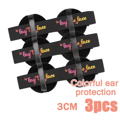 Elastic Bands For Wig With Ear Cover 3/5Pcs Melting Edge Band For Wigs Babys Hair Edges Control Band For Keeping Wigs In Place