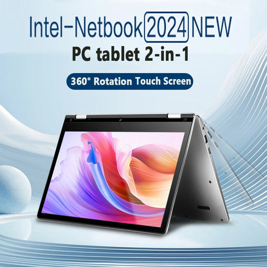2024 NEW 2 in 1 mini Laptop Computer Touch ScreenIntel N4020 8GB 512GB Windows 11 Pro Office Learning Tablet PC Notebook 11.6"