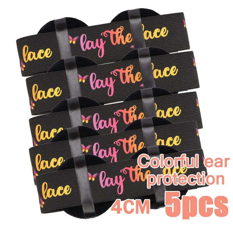 Elastic Bands For Wig With Ear Cover 3/5Pcs Melting Edge Band For Wigs Babys Hair Edges Control Band For Keeping Wigs In Place