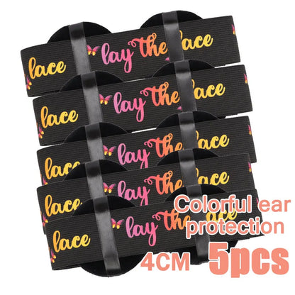 Elastic Bands For Wig With Ear Cover 3/5Pcs Melting Edge Band For Wigs Babys Hair Edges Control Band For Keeping Wigs In Place