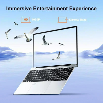 15.6" Portable Laptop Windows 11 32GB Ram DDR4 2TB SSD  Notebook Pc Gamer Intel N5095 Office Computer with Backlit Fingerprint