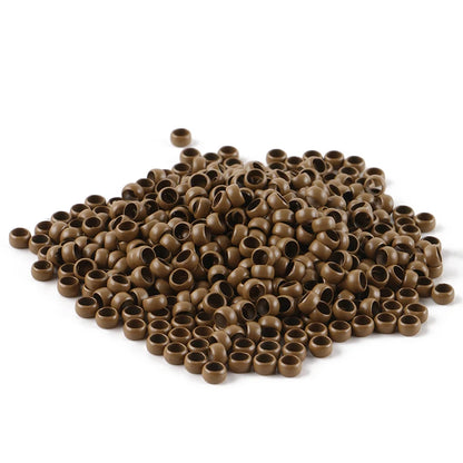 HARMONY 1000 Pieces 4.0mm Copper Nano Ring Beads Hair Extension Tools with 7 Colors Optional