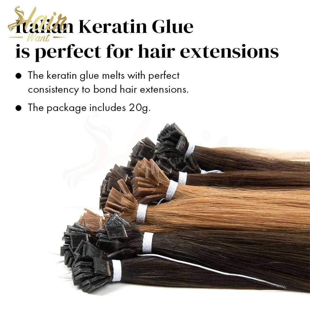 Hair Want Italian Keratin Glue Grain Hair Extension Fusion Keratin Glue Beads For I tip Hair Extension Granule Beads Making Tool