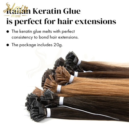 Hair Want Italian Keratin Glue Grain Hair Extension Fusion Keratin Glue Beads For I tip Hair Extension Granule Beads Making Tool