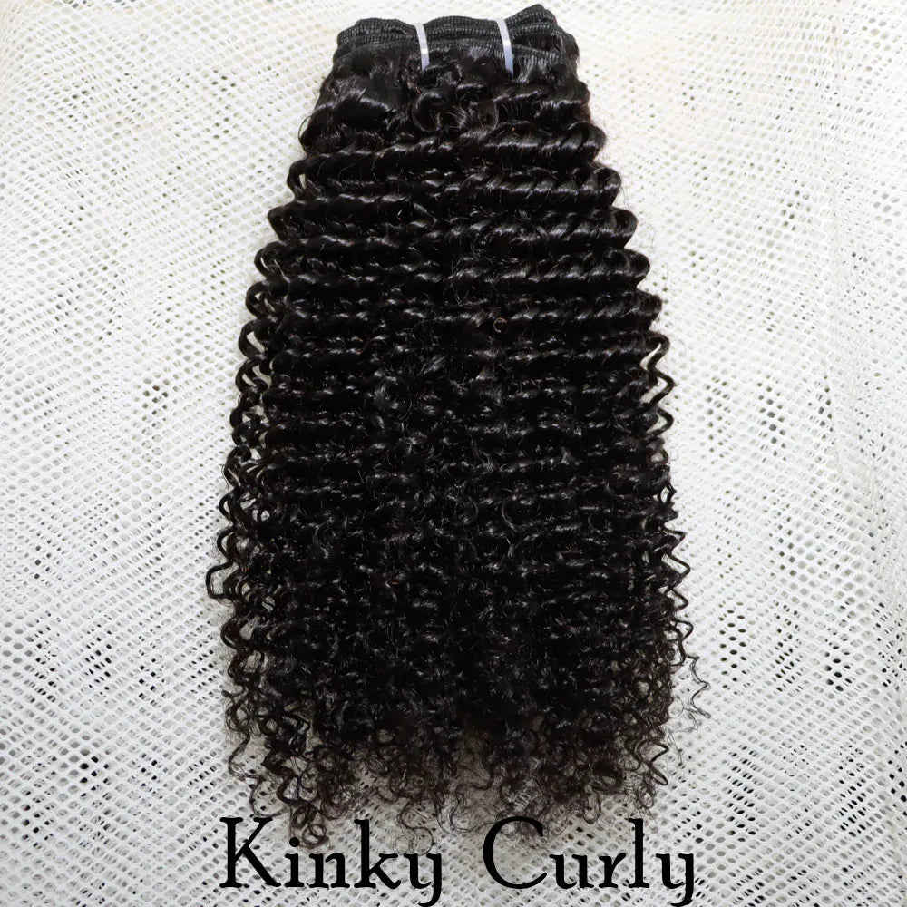 Human Hair Weft Different 4C Afro Kinky Jerry Curly Kinky Straight Yaki Jerry Curly Virgin Brazilian Human Hair Bundles Weaving